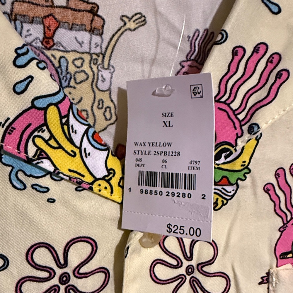 SpongeBob SquarePants Colorful Patterned Shirt - Picture 3 of 4